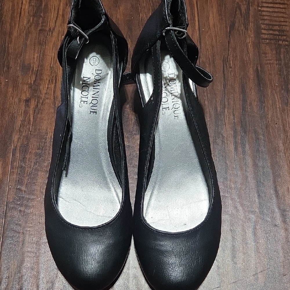 Dominique Black Heels for Women